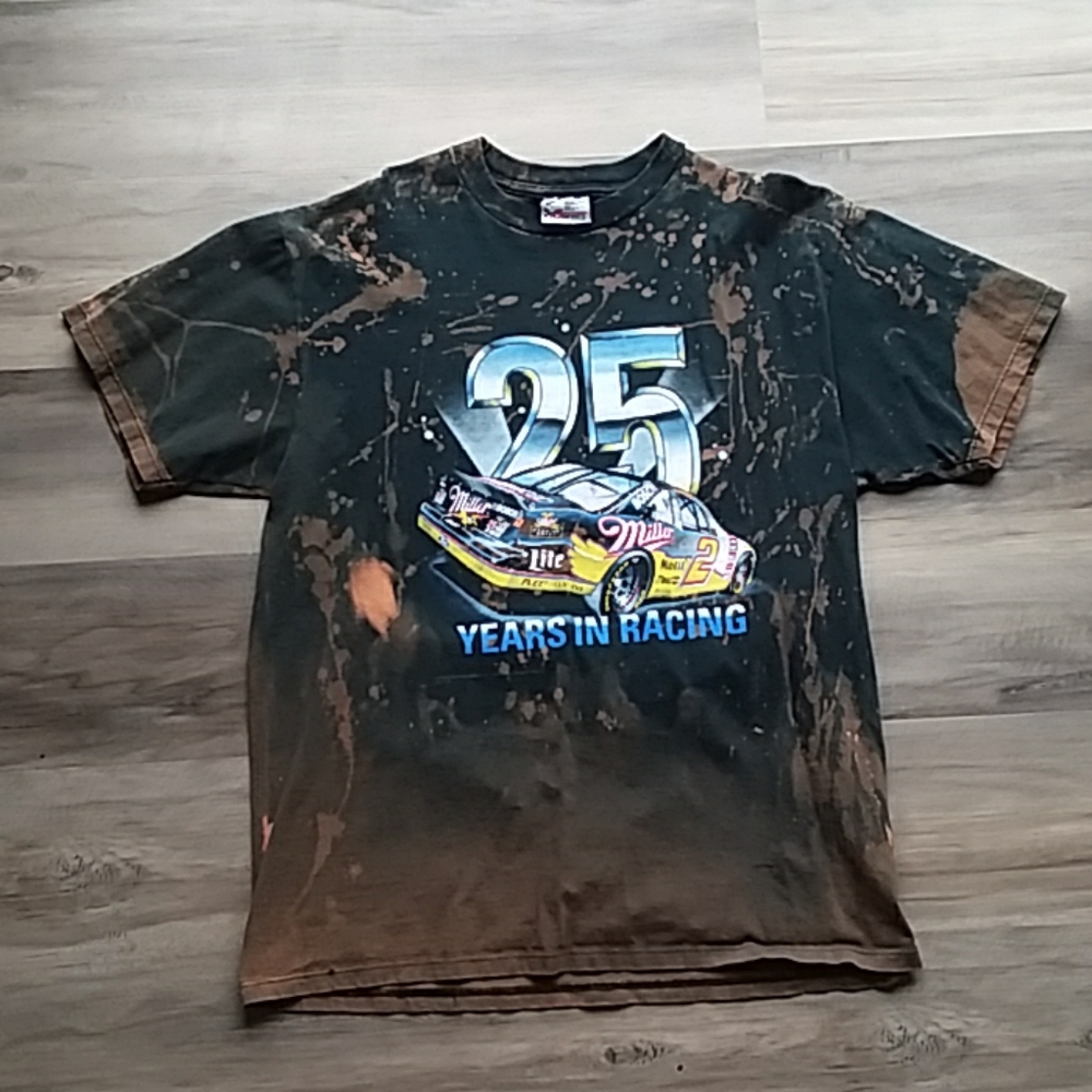 Vintage Miller tshirt with bleach stains